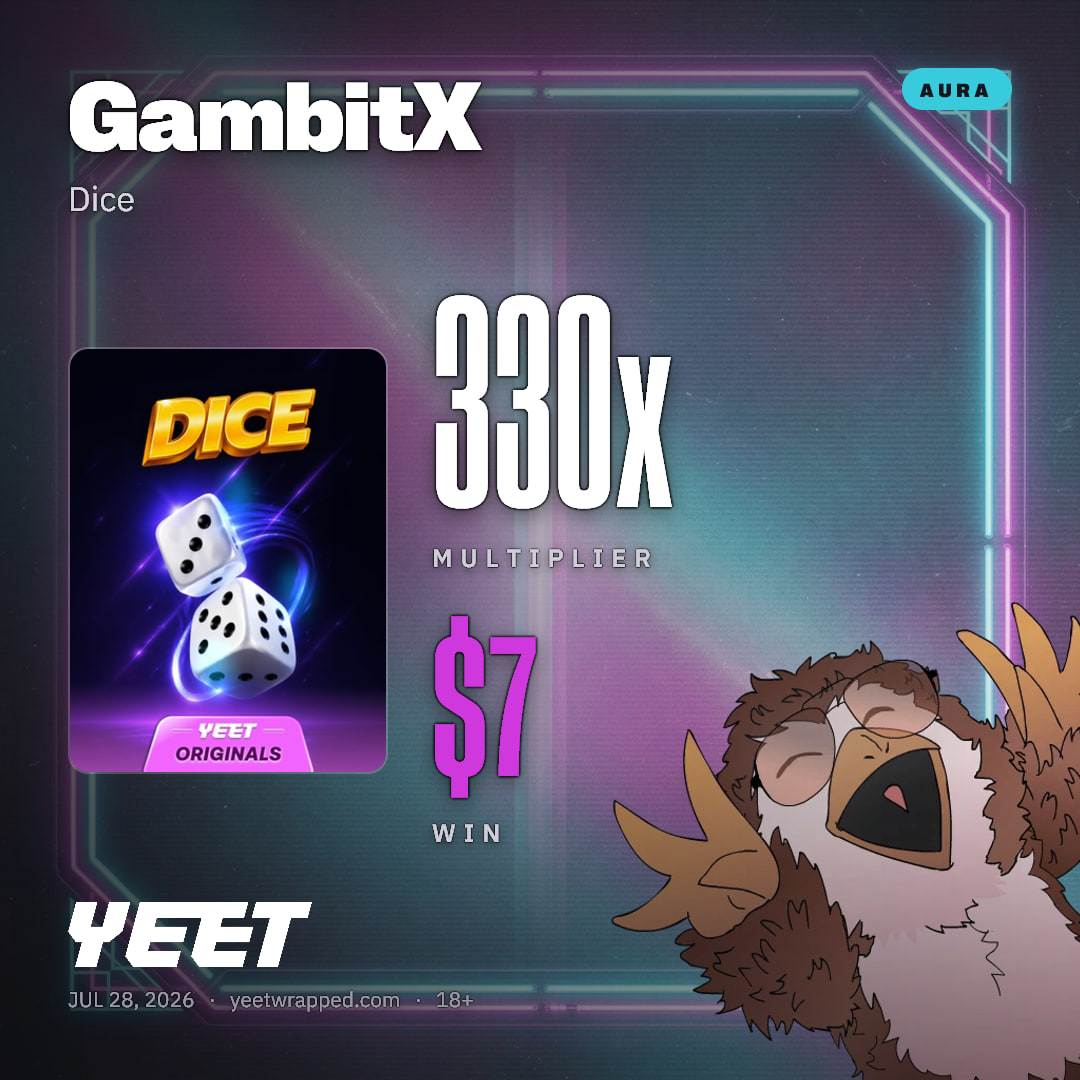 GambitX hit 330x on Dice