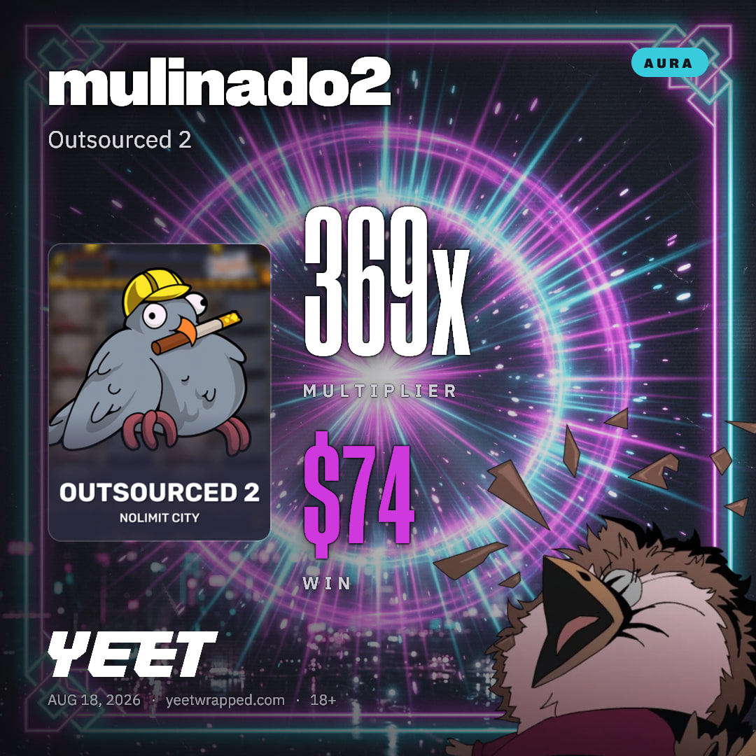 mulinado2 hit 369.4x on Outsourced 2