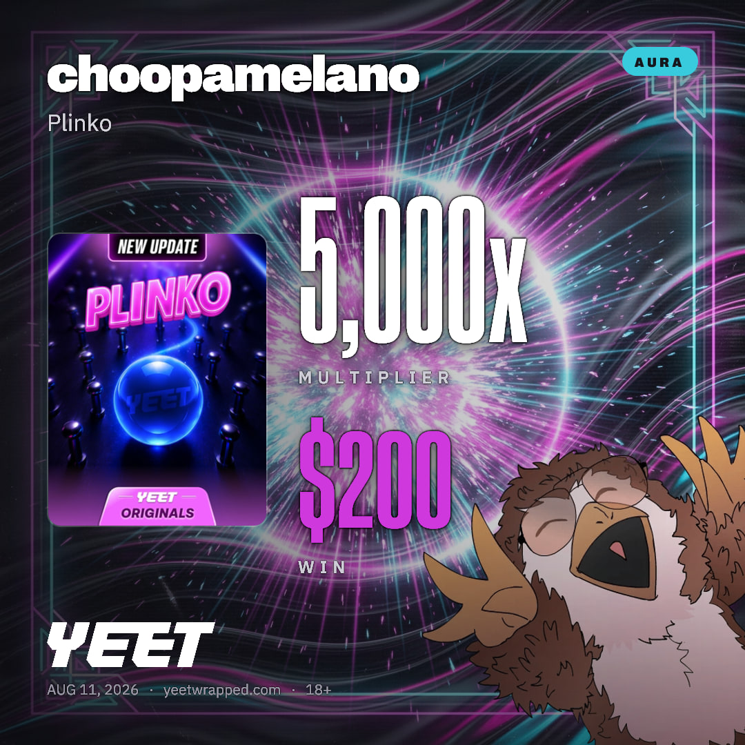 choopamelano hit 5,000x on Plinko