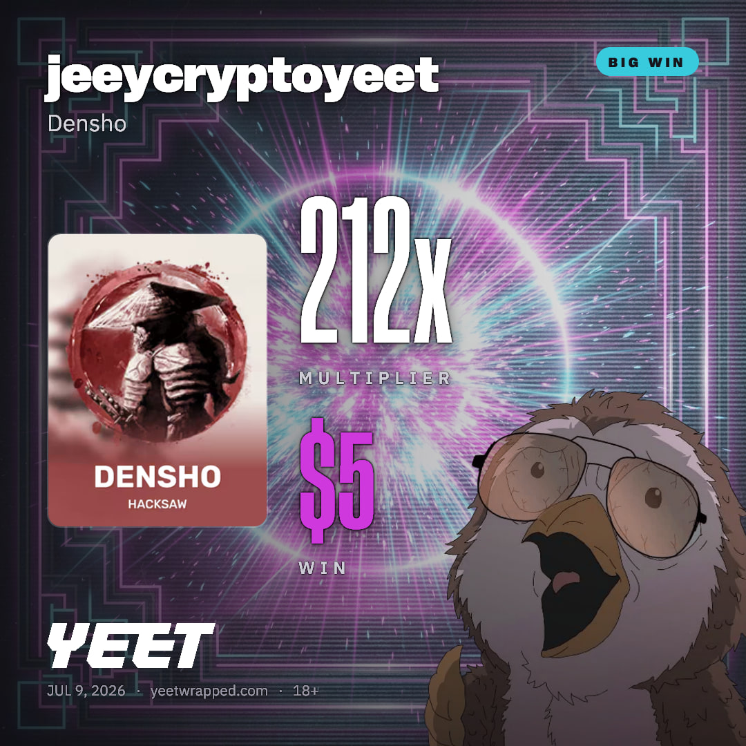 jeeycryptoyeet hit 212.1x on Densho