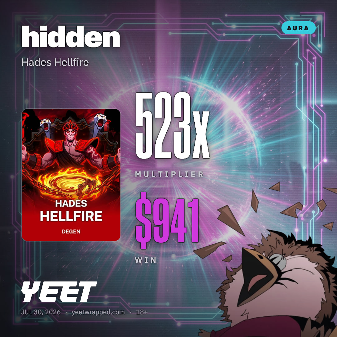 hidden hit 522.5x on Hades Hellfire
