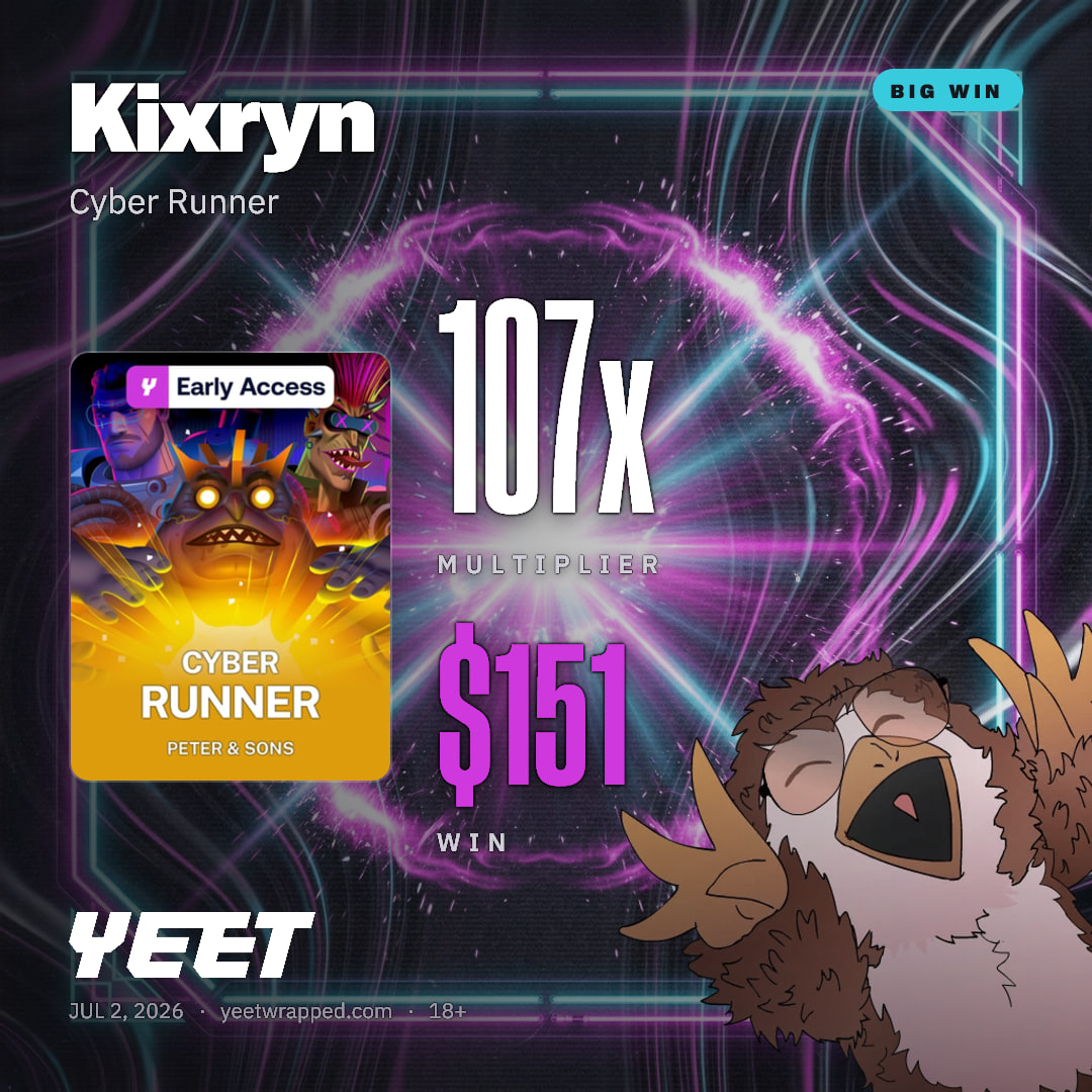 Kixryn hit 106.8x on Cyber Runner