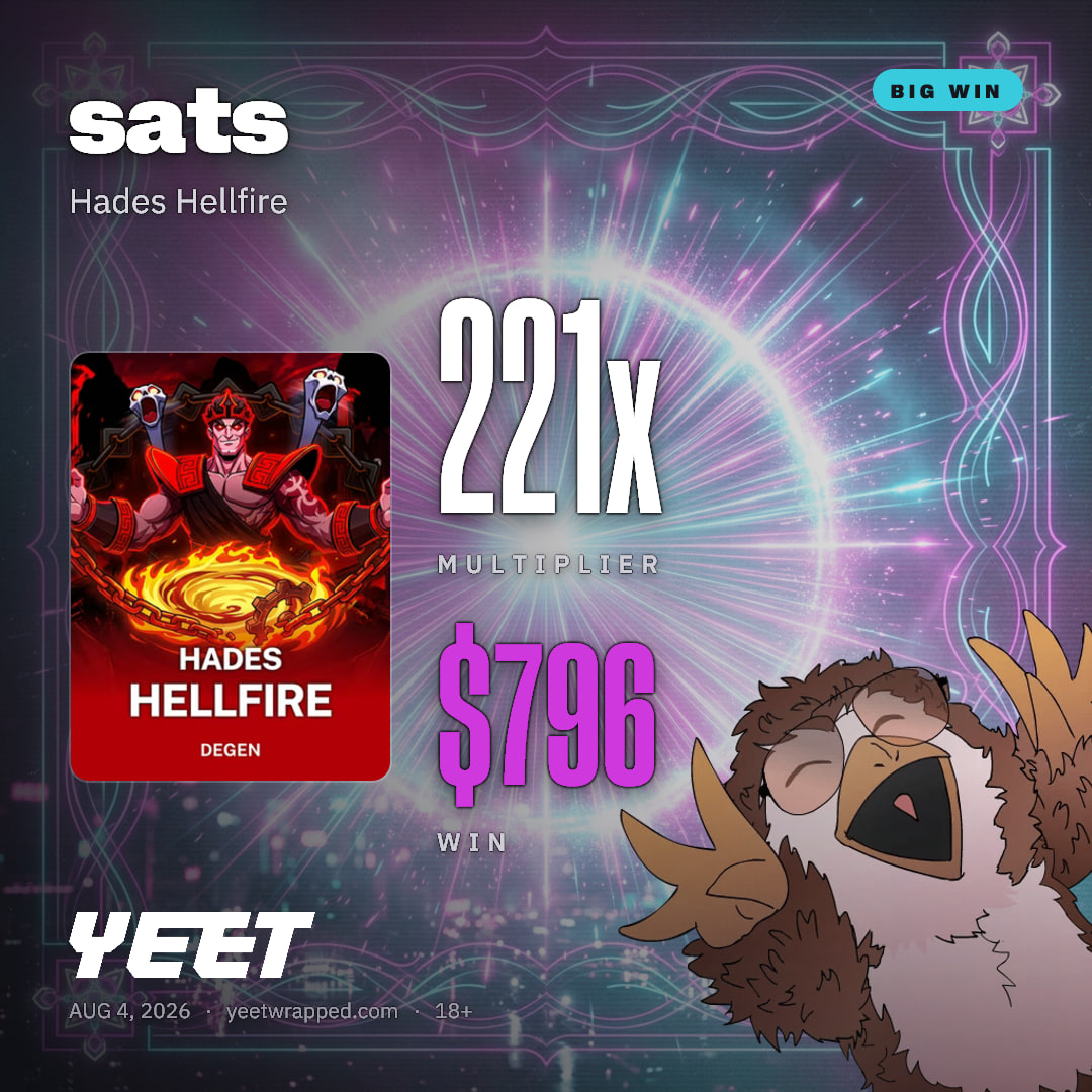 sats hit 221x on Hades Hellfire