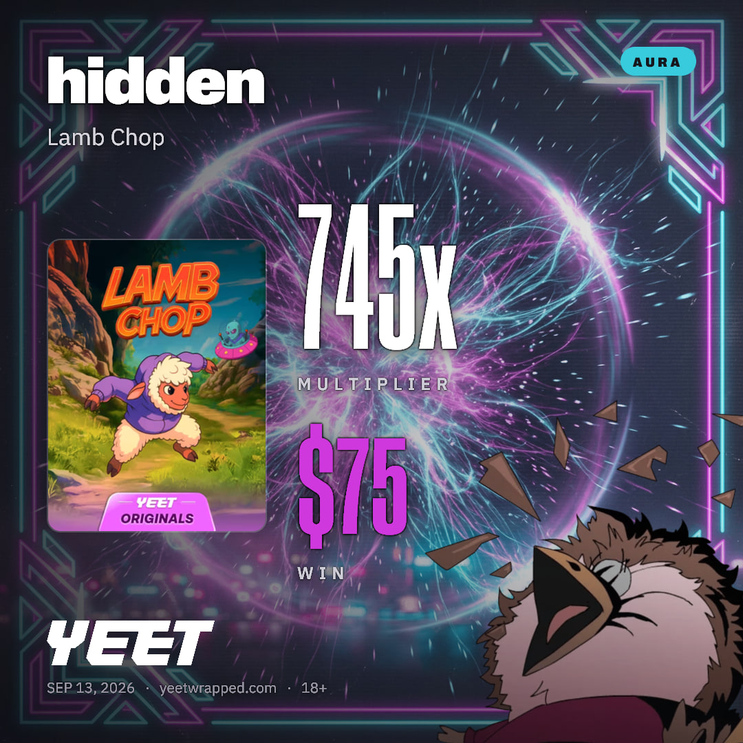 hidden hit 745.1x on Lamb Chop