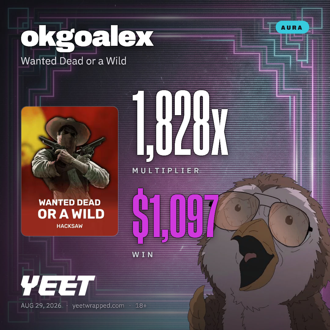 okgoalex hit 1,828x on Wanted Dead or a Wild