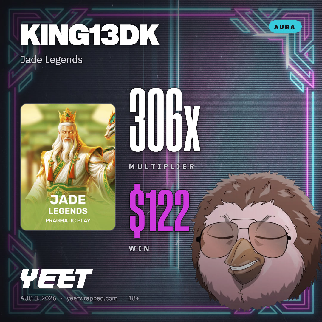 KING13DK hit 305.7x on Jade Legends