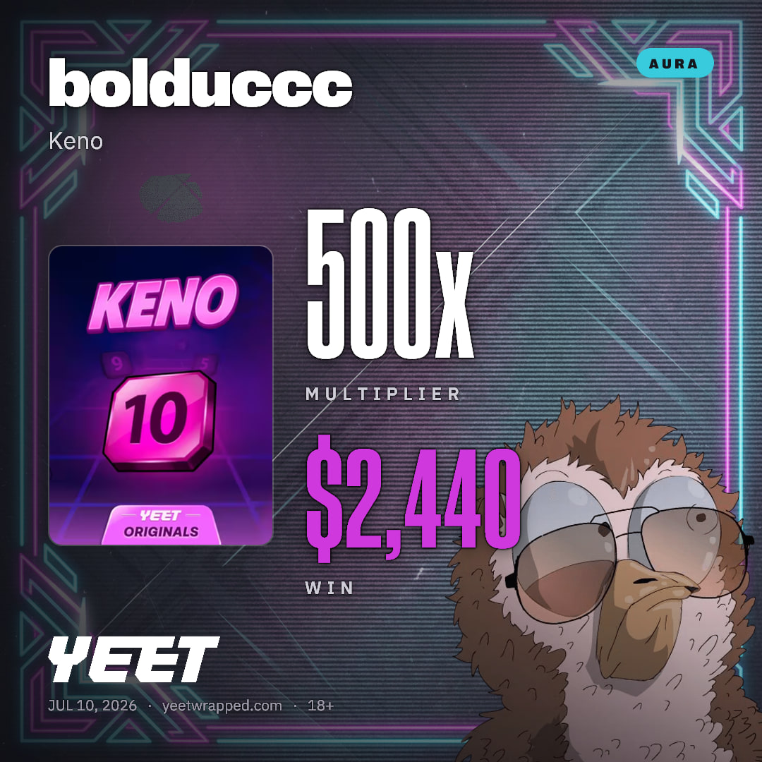 bolduccc hit 500x on Keno