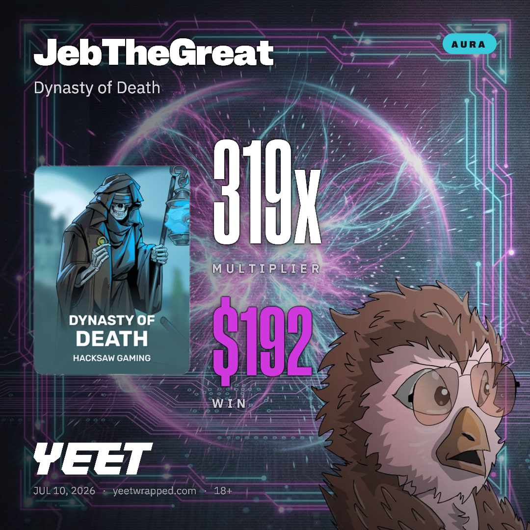 JebTheGreat hit 319.2x on Dynasty of Death