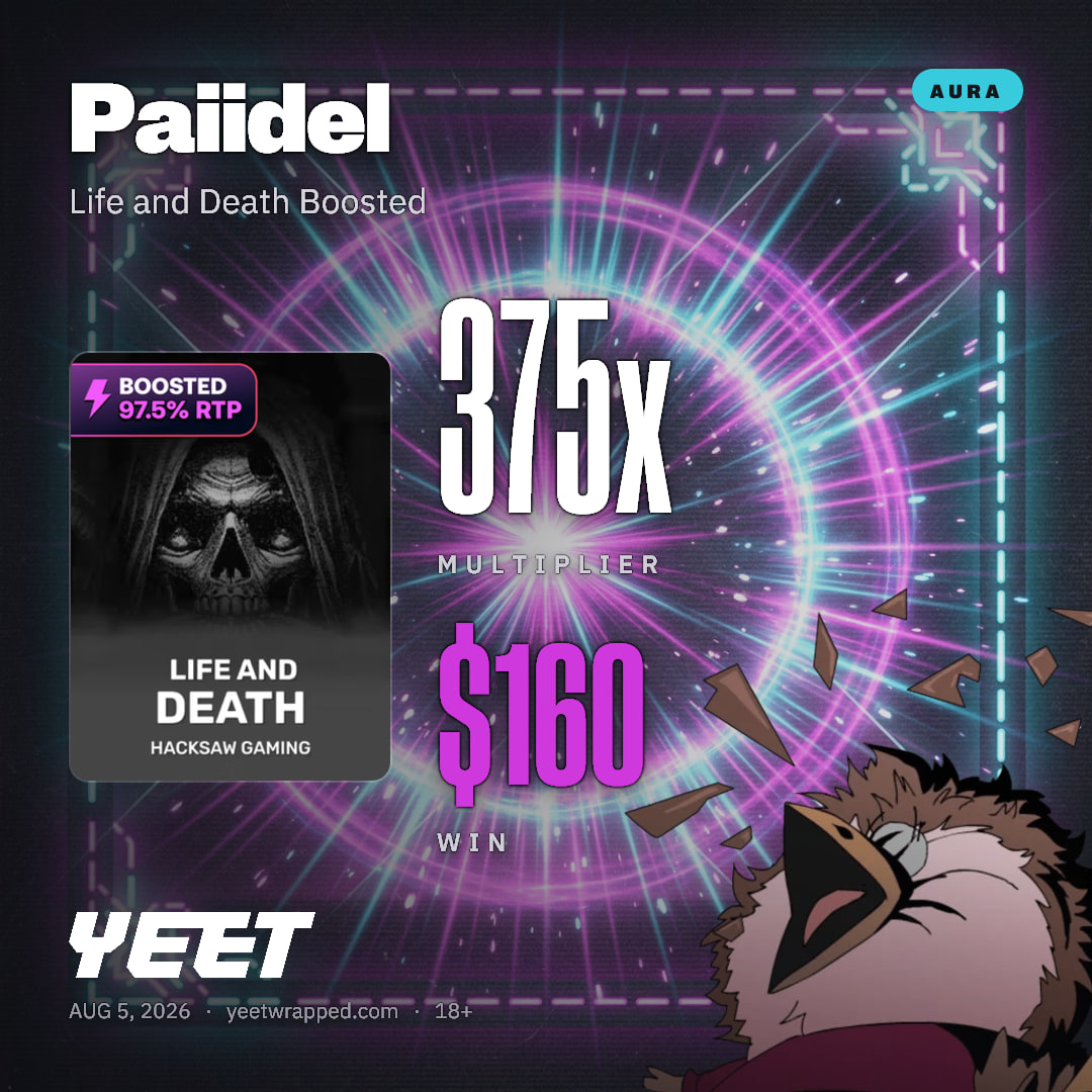 Paiidel hit 374.9x on Life and Death Boosted
