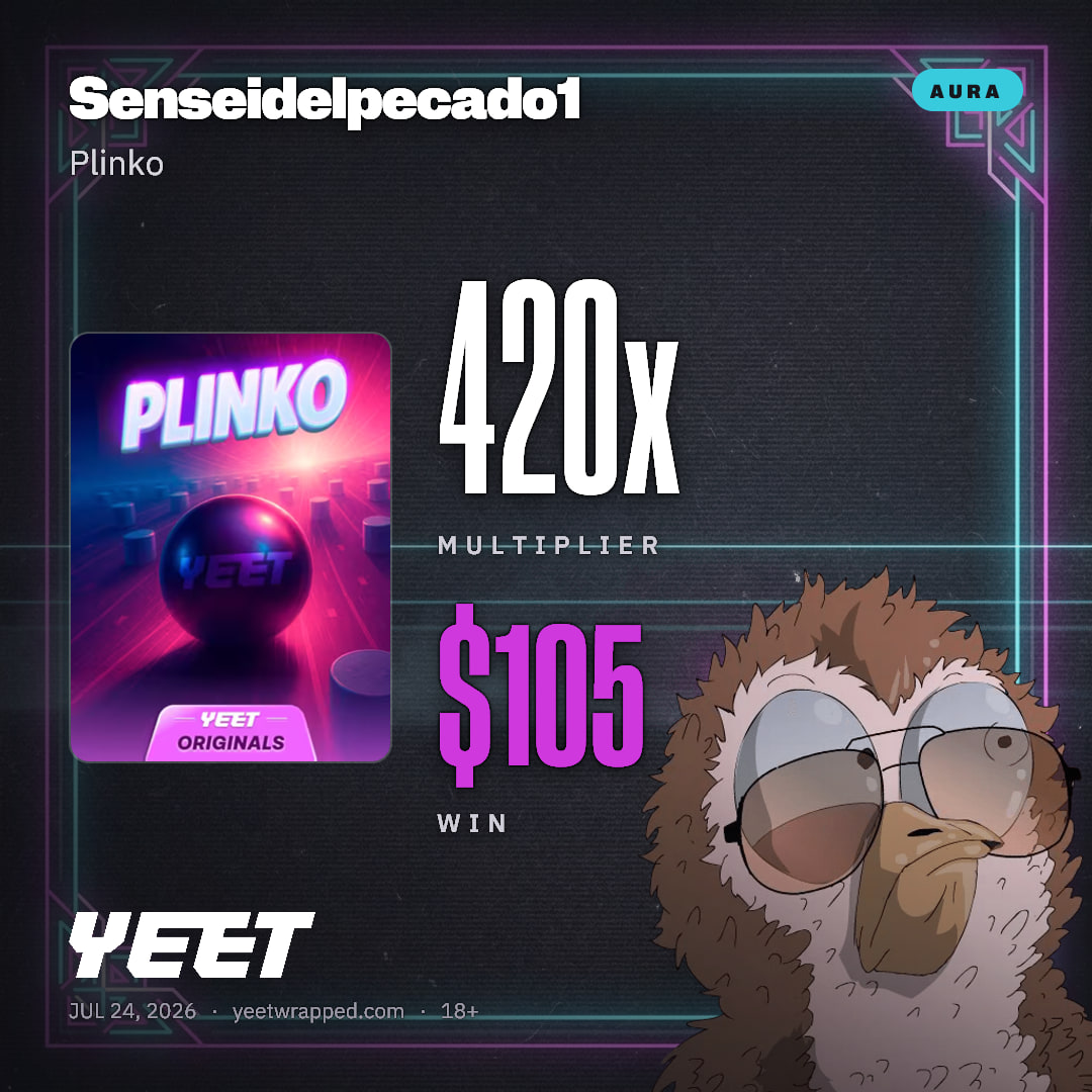 Senseidelpecado1 hit 420x on Plinko