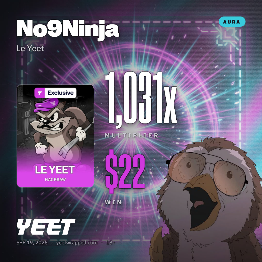 No9Ninja hit 1,031x on Le Yeet