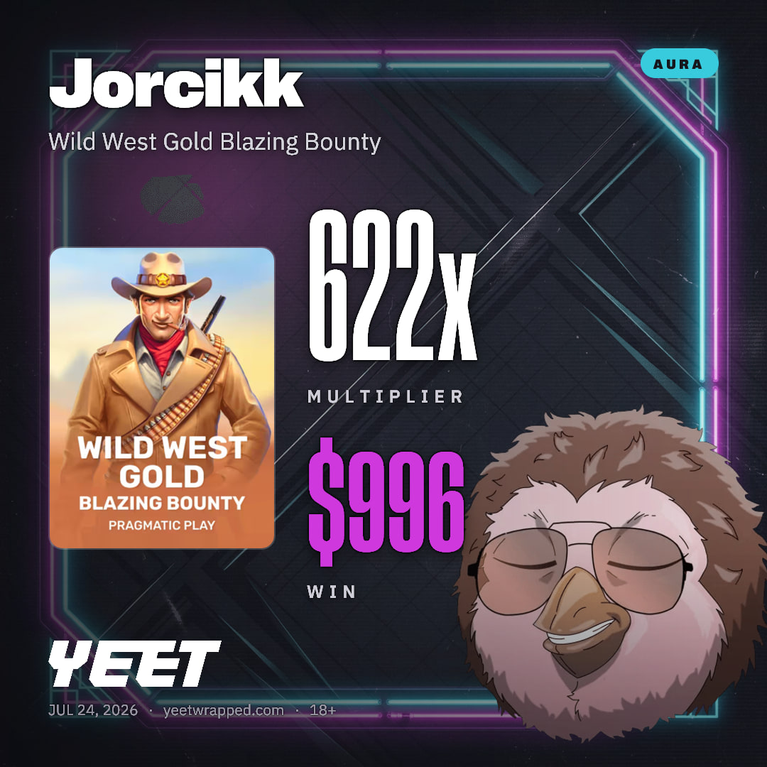 Jorcikk hit 622.3x on Wild West Gold Blazing Bounty