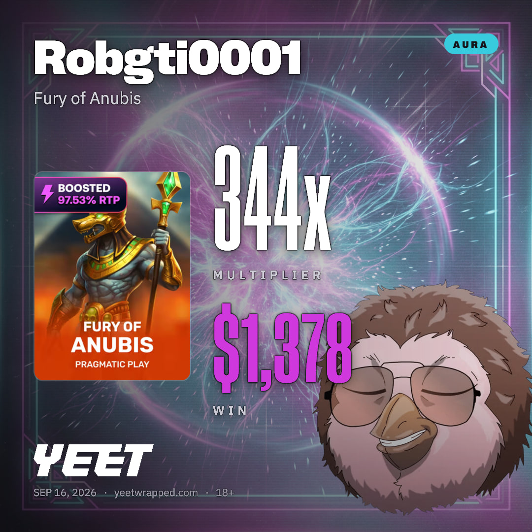 Robgti0001 hit 344.4x on Fury of Anubis