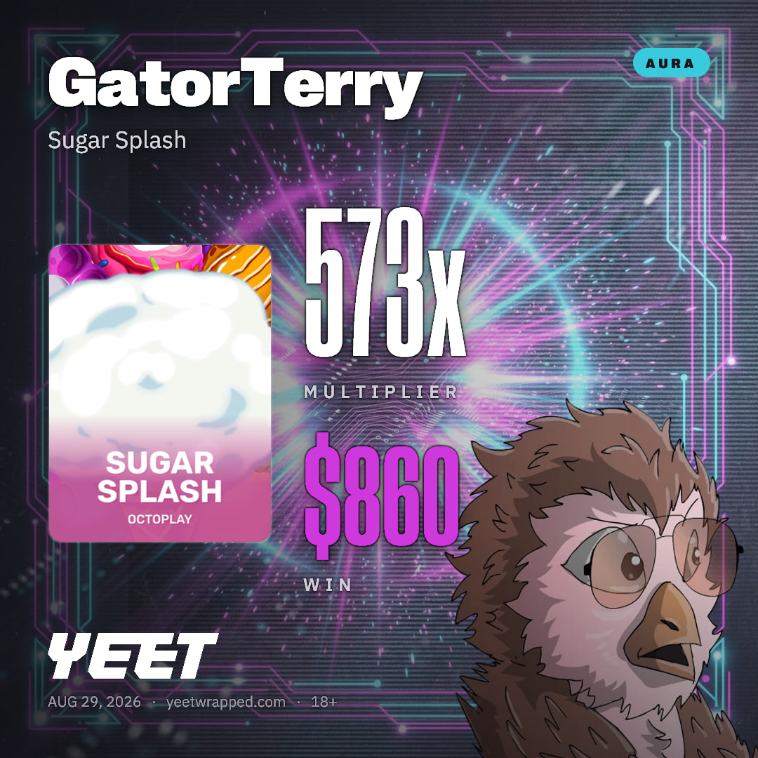 GatorTerry hit 573.4x on Sugar Splash