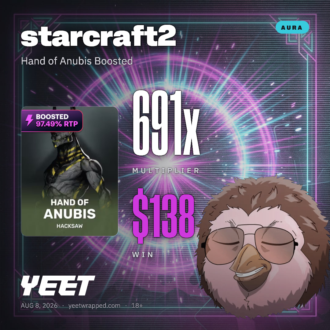 starcraft2 hit 691.3x on Hand of Anubis Boosted
