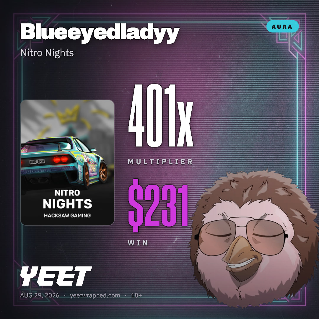 Blueeyedladyy hit 400.9x on Nitro Nights