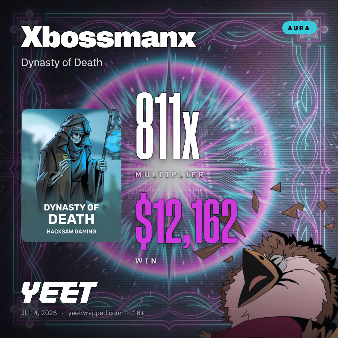 Xbossmanx hit 810.8x on Dynasty of Death