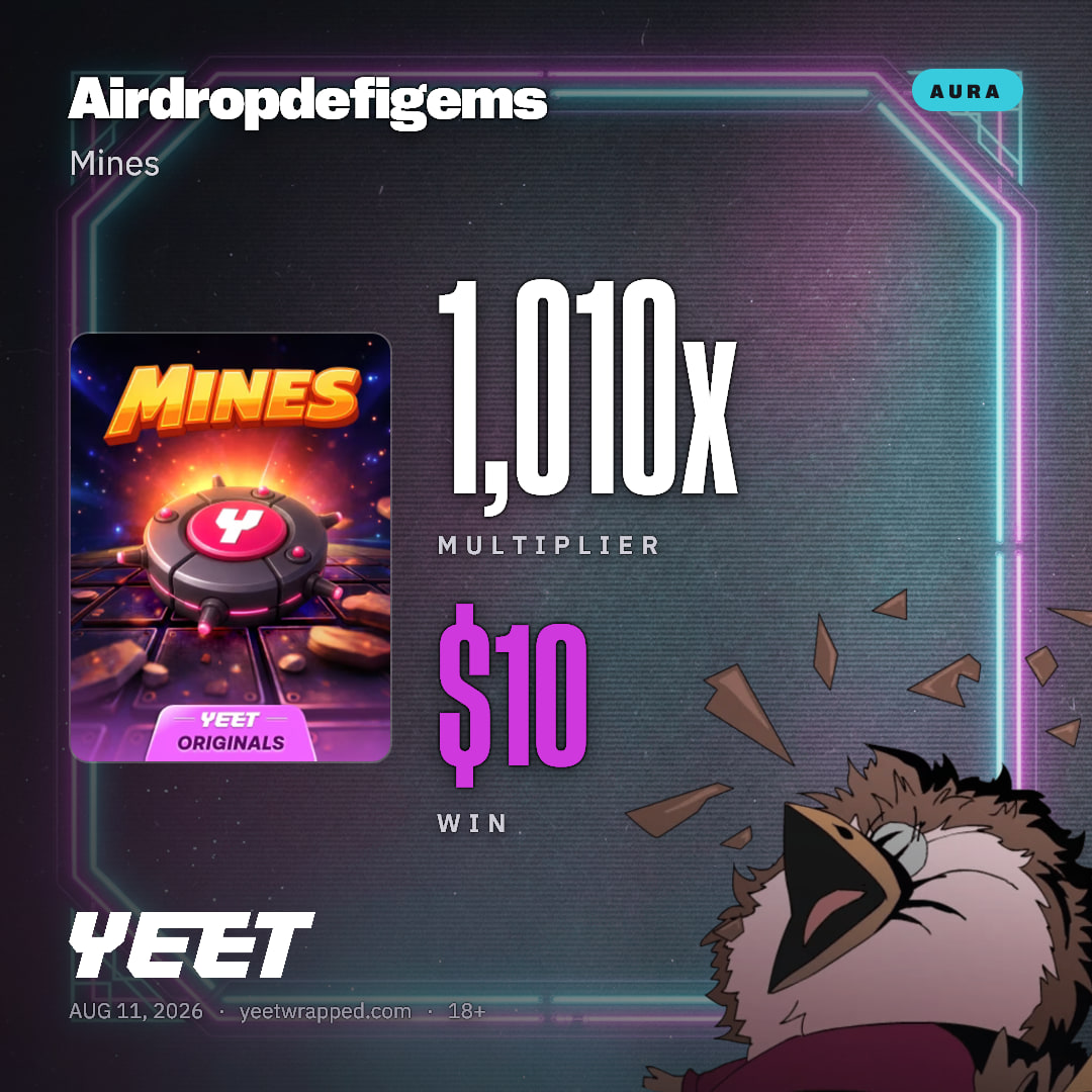 Airdropdefigems hit 1,010x on Mines