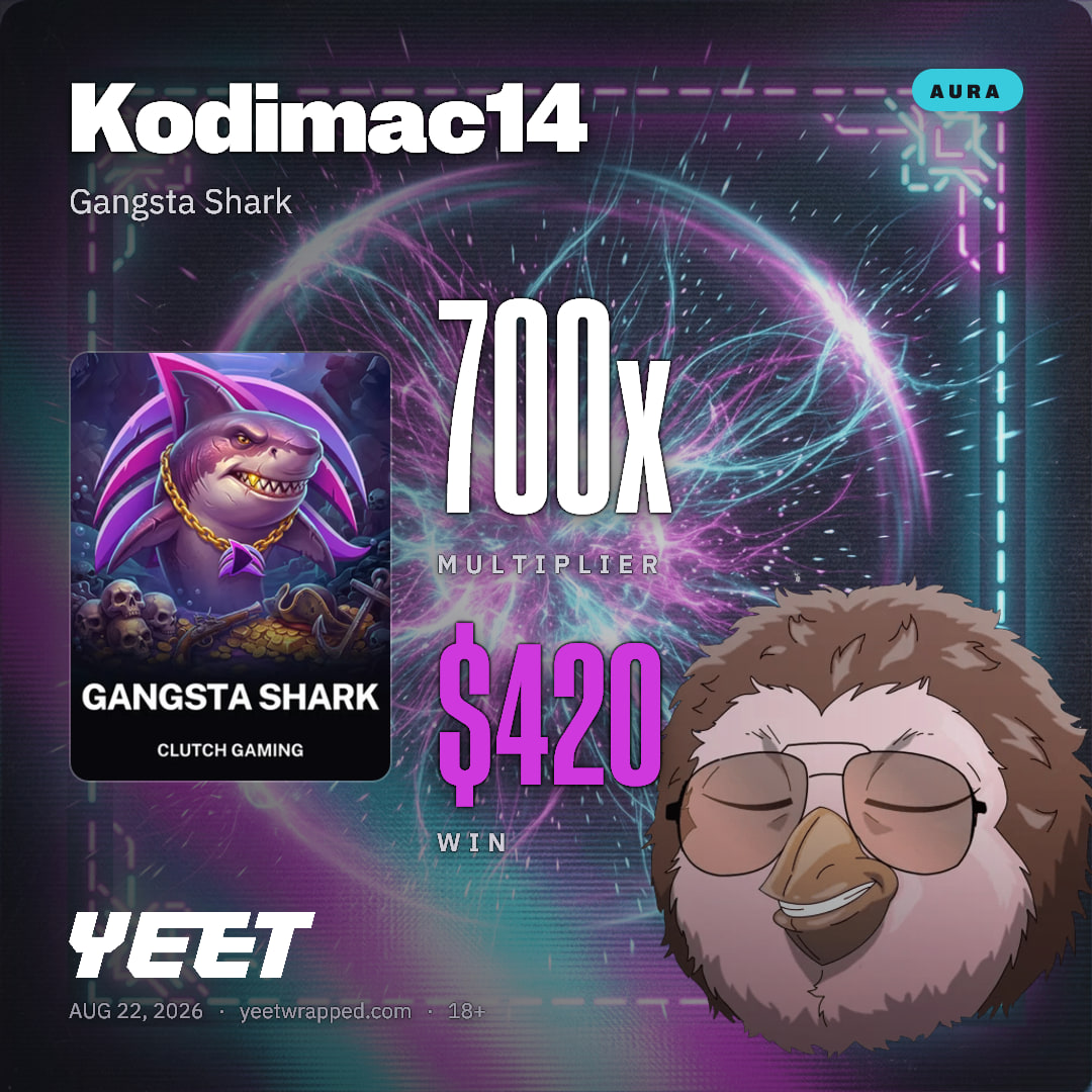 Kodimac14 hit 700x on Gangsta Shark