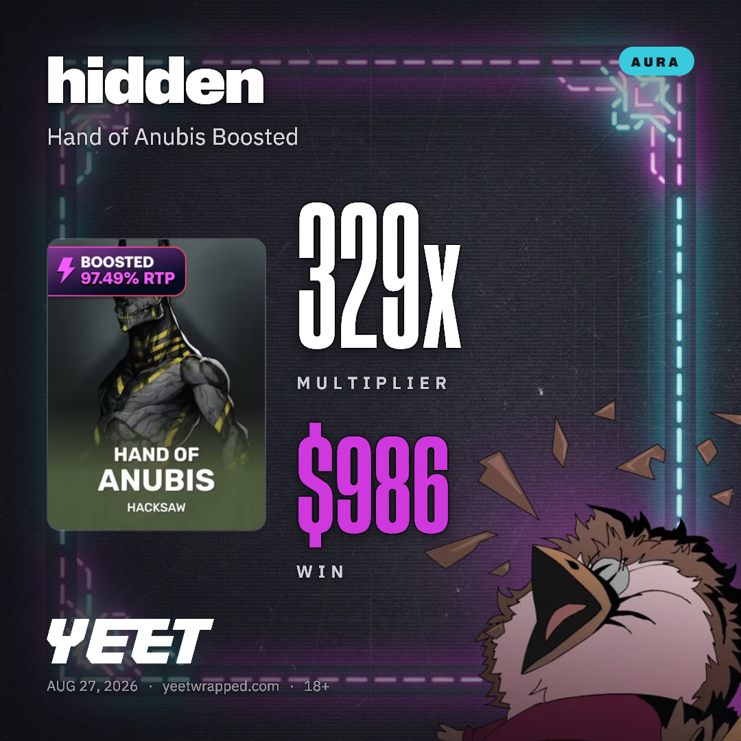 hidden hit 328.6x on Hand of Anubis Boosted