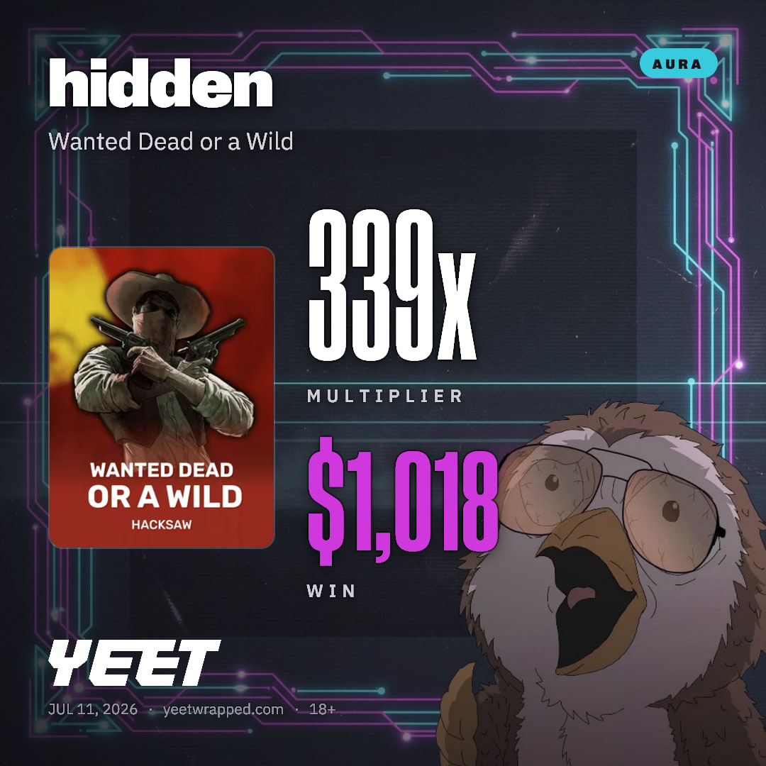 hidden hit 339.2x on Wanted Dead or a Wild
