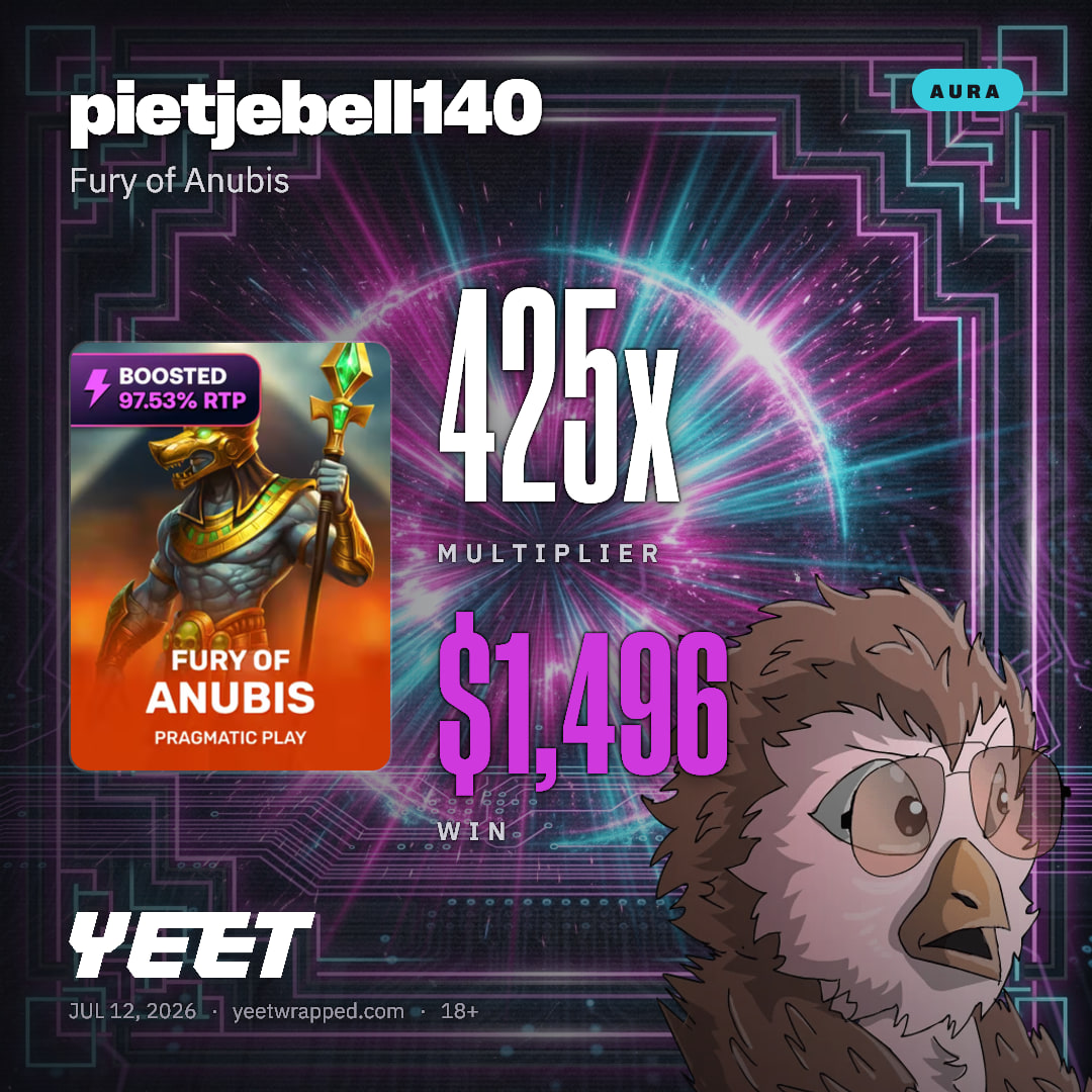 pietjebell140 hit 425.1x on Fury of Anubis