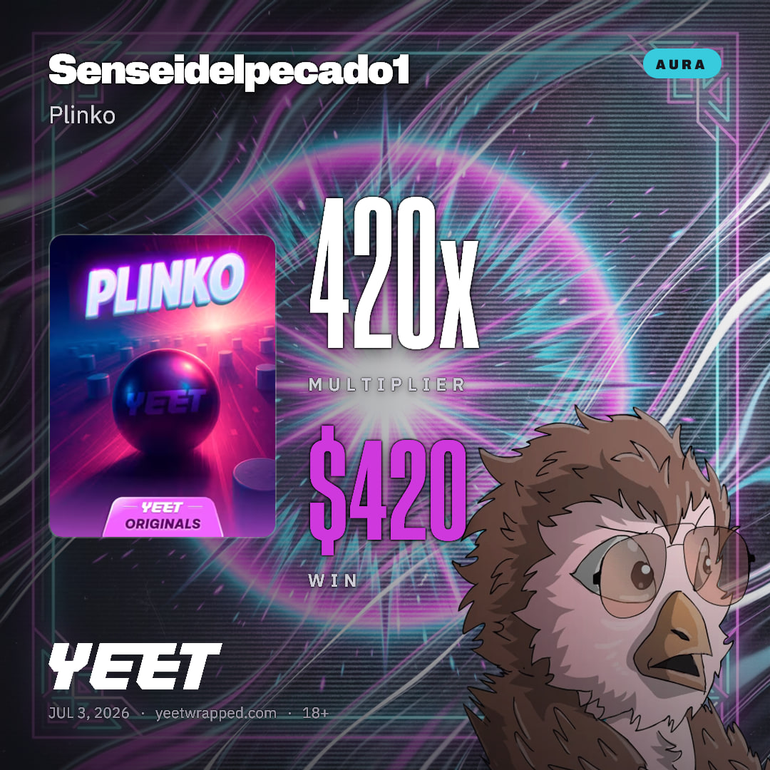 Senseidelpecado1 hit 420x on Plinko