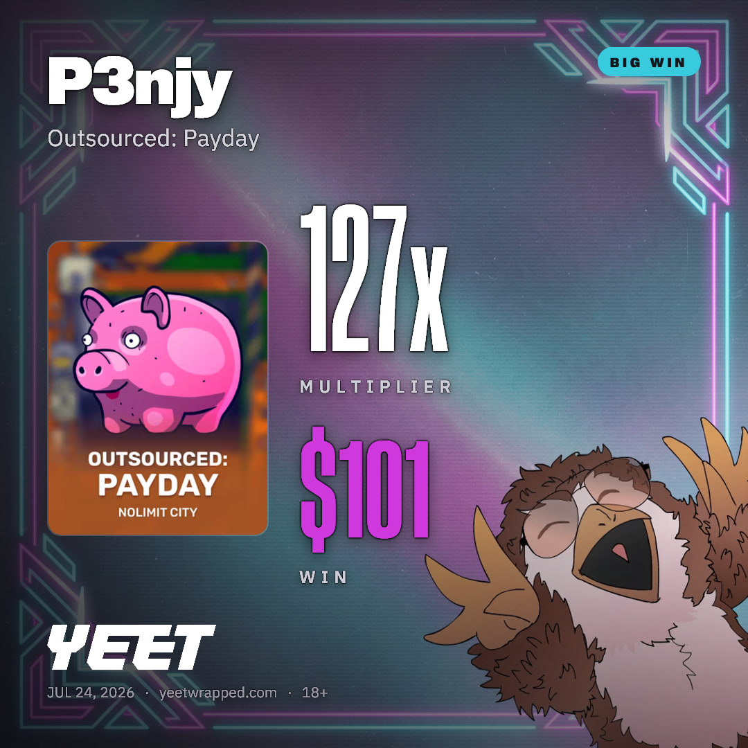 P3njy hit 126.5x on Outsourced: Payday