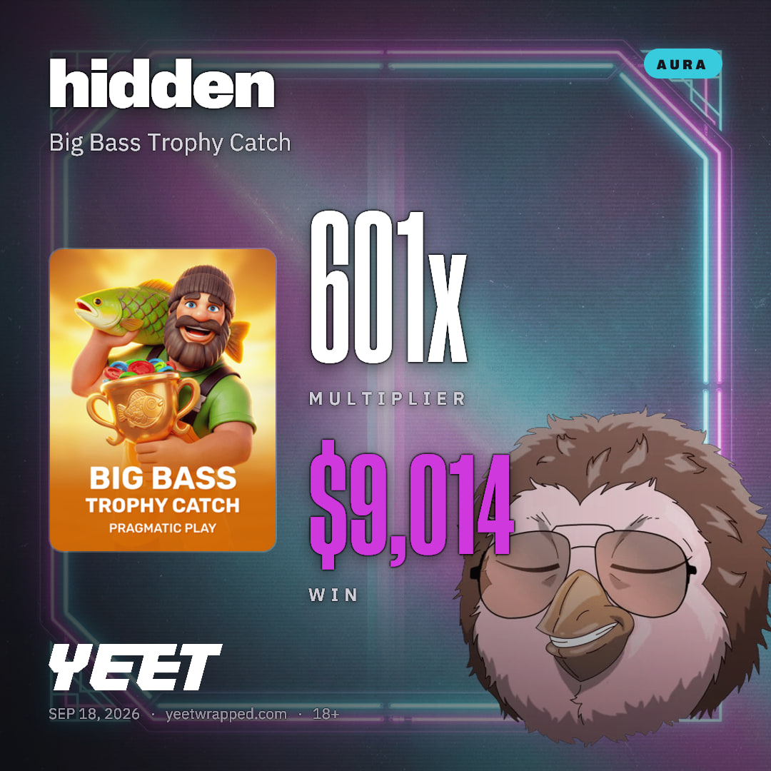 hidden hit 600.9x on Big Bass Trophy Catch