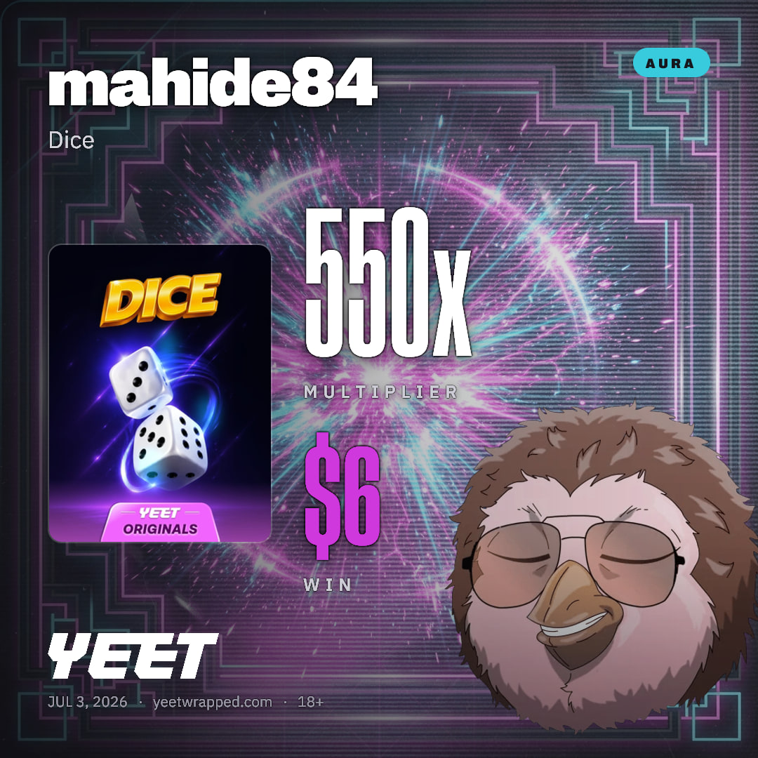 mahide84 hit 550x on Dice