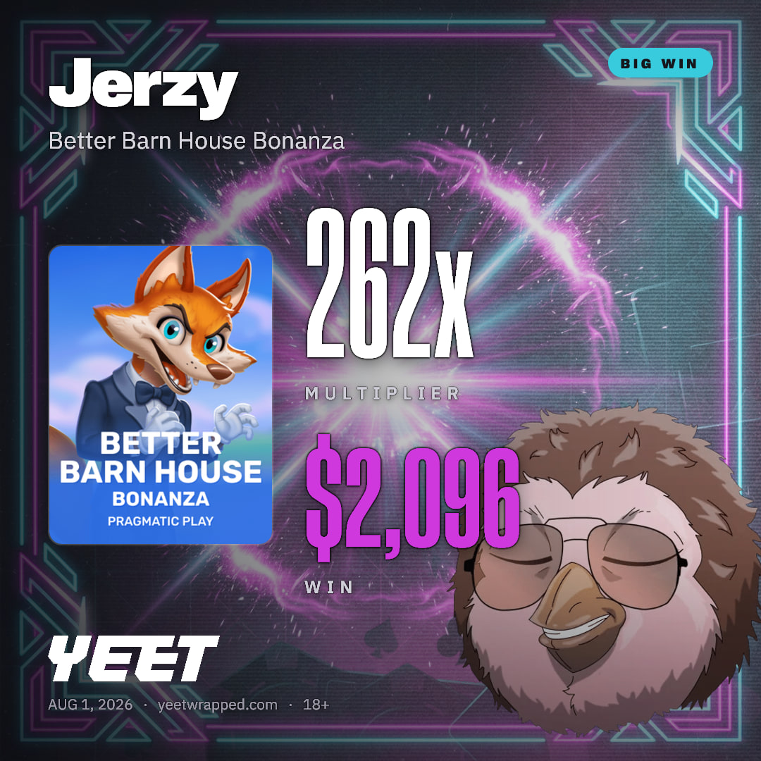 Jerzy hit 262x on Better Barn House Bonanza