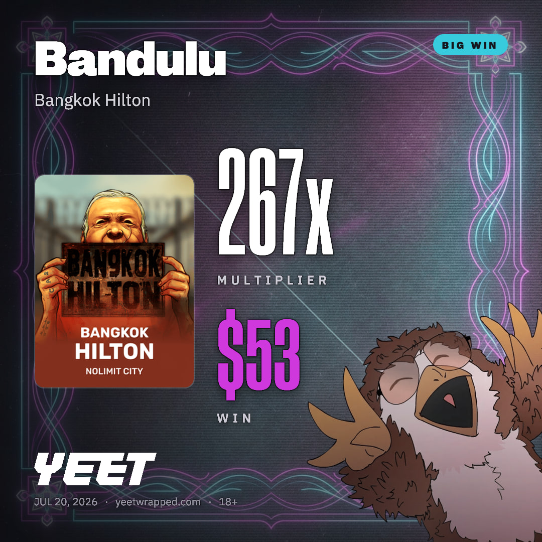 Bandulu hit 267.1x on Bangkok Hilton