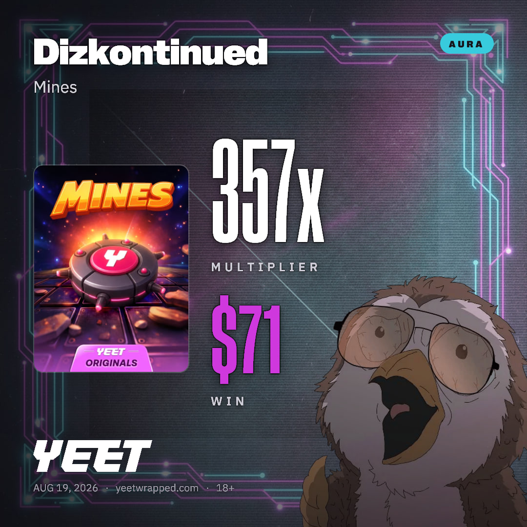 Dizkontinued hit 356.6x on Mines