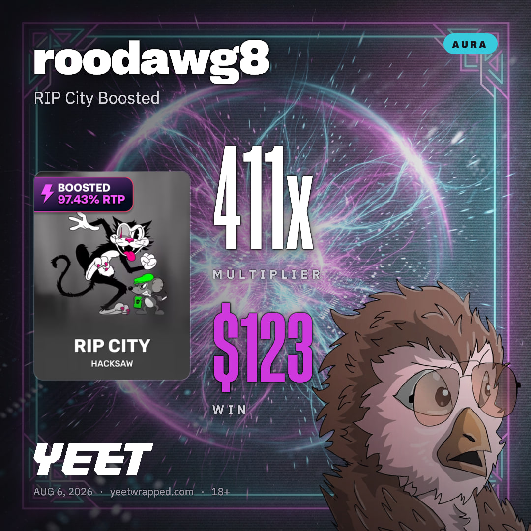 roodawg8 hit 410.7x on RIP City Boosted