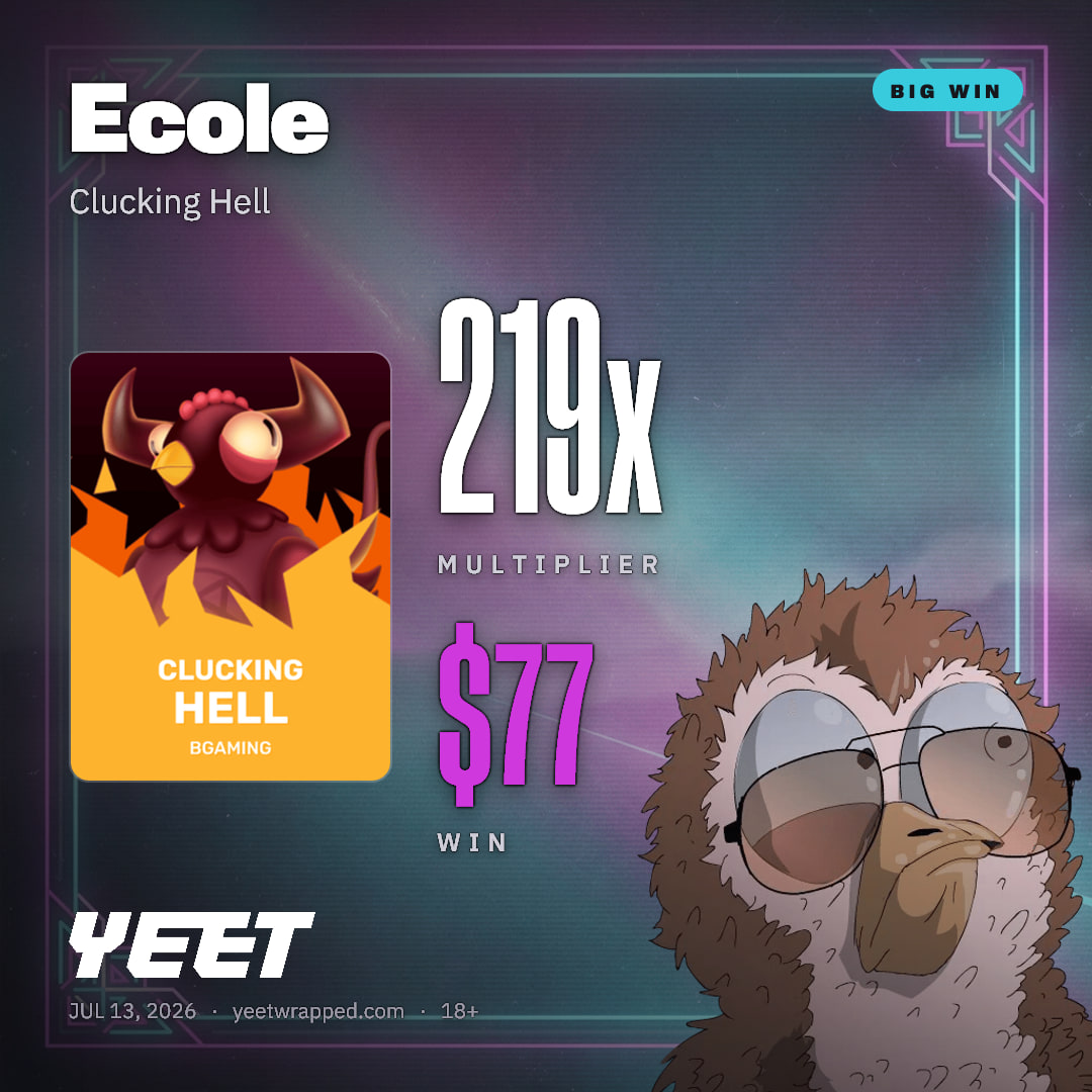 Ecole hit 218.5x on Clucking Hell