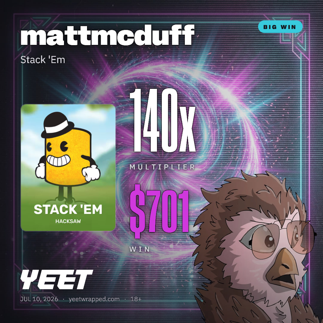 mattmcduff hit 140.2x on Stack 'Em