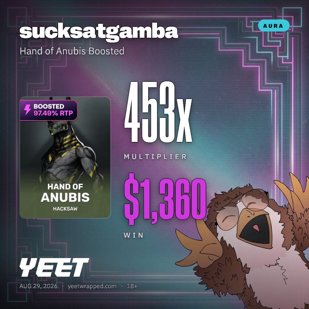 sucksatgamba hit 453.2x on Hand of Anubis Boosted