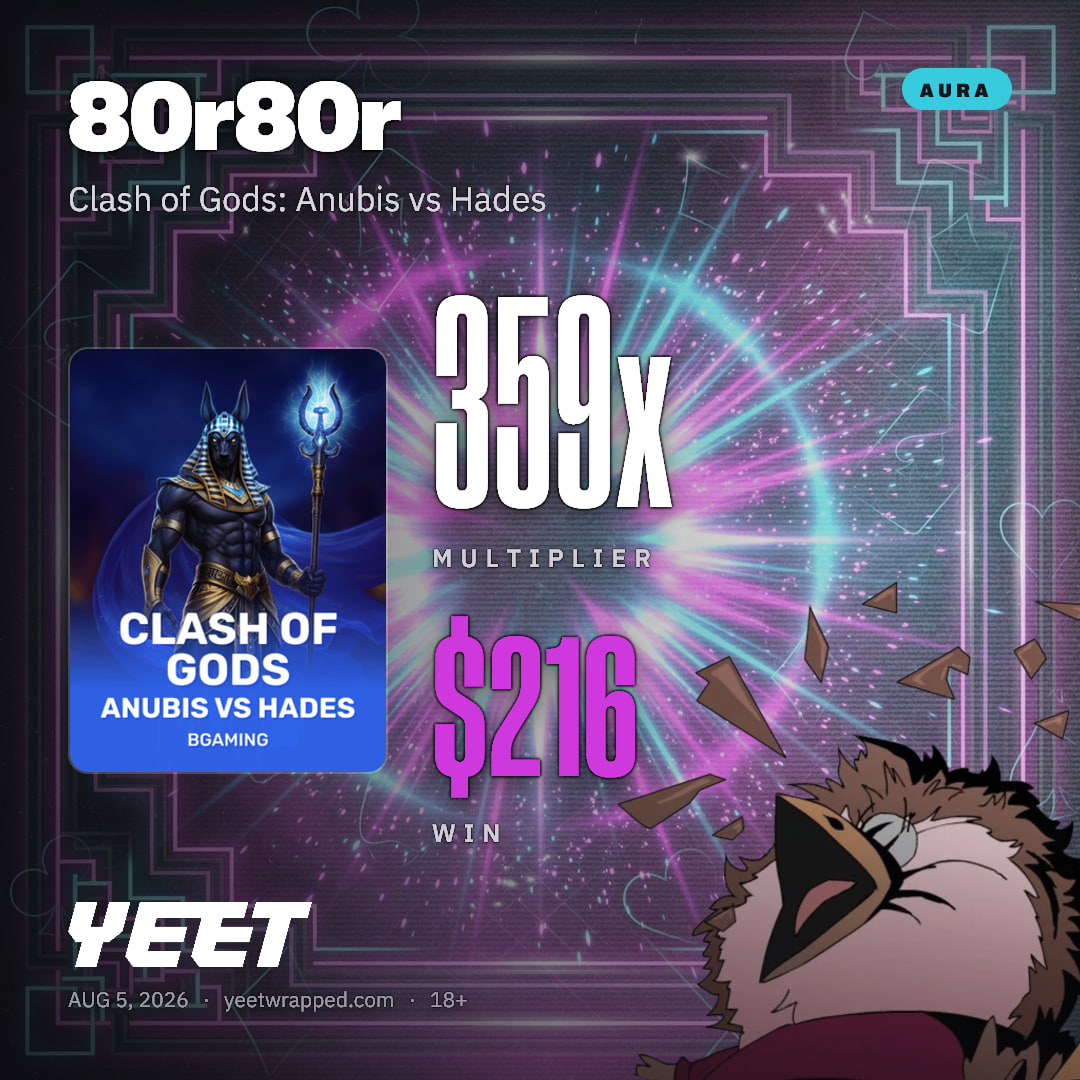 80r80r hit 359.3x on Clash of Gods: Anubis vs Hades