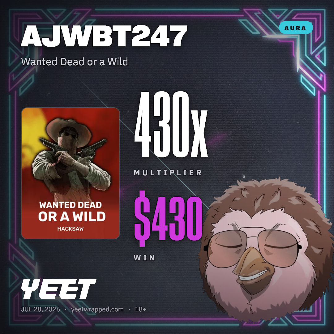AJWBT247 hit 430.4x on Wanted Dead or a Wild