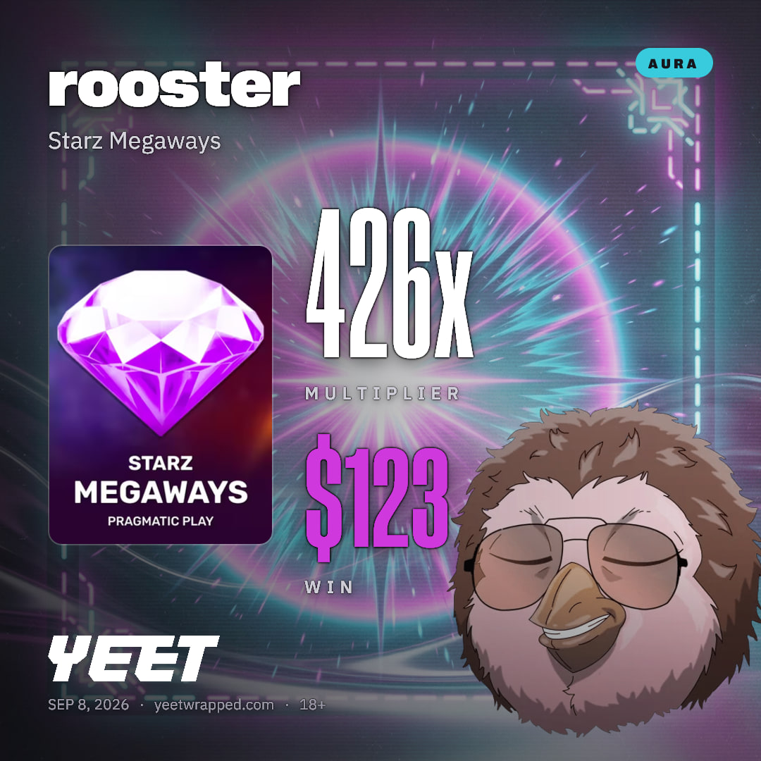 rooster hit 426x on Starz Megaways