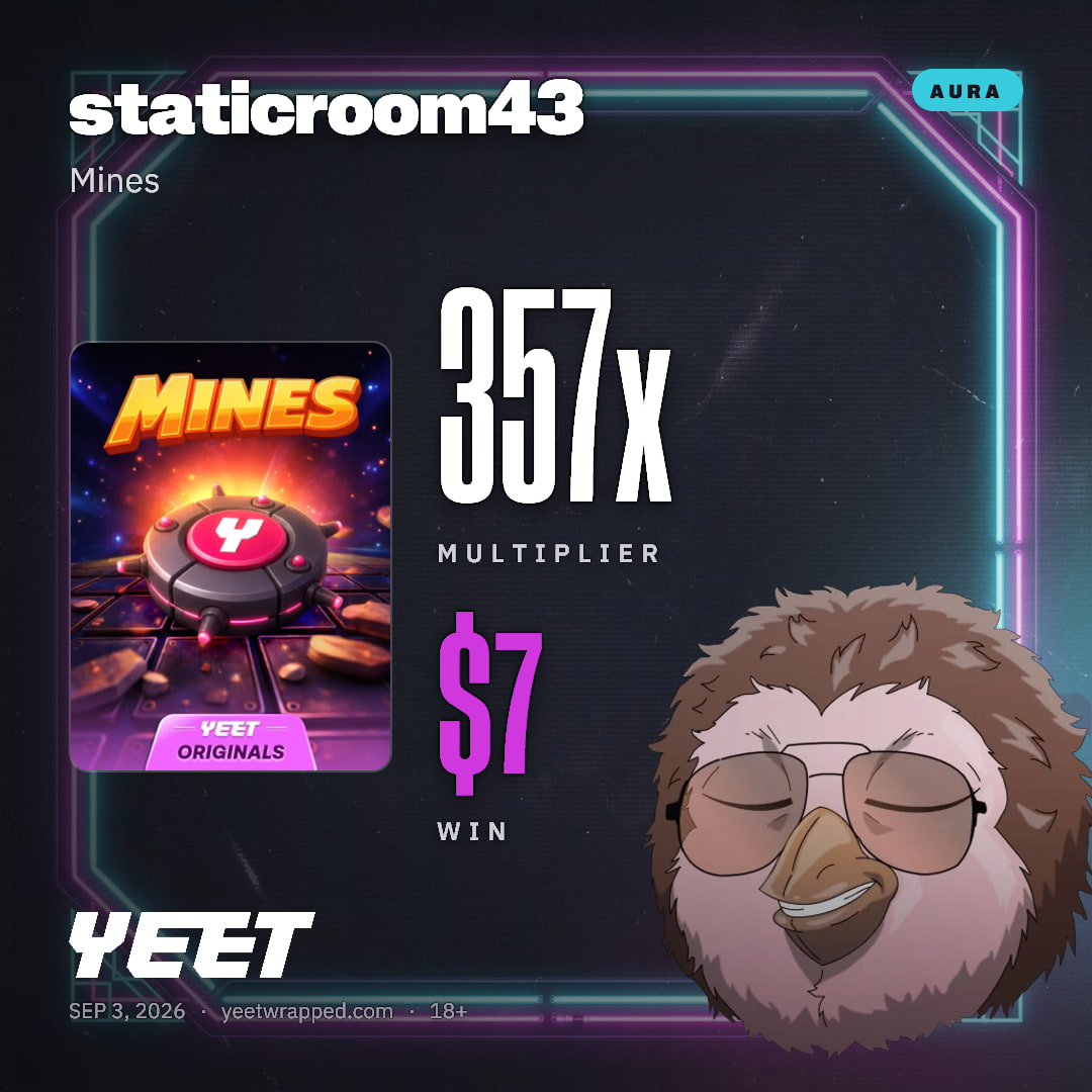staticroom43 hit 356.6x on Mines