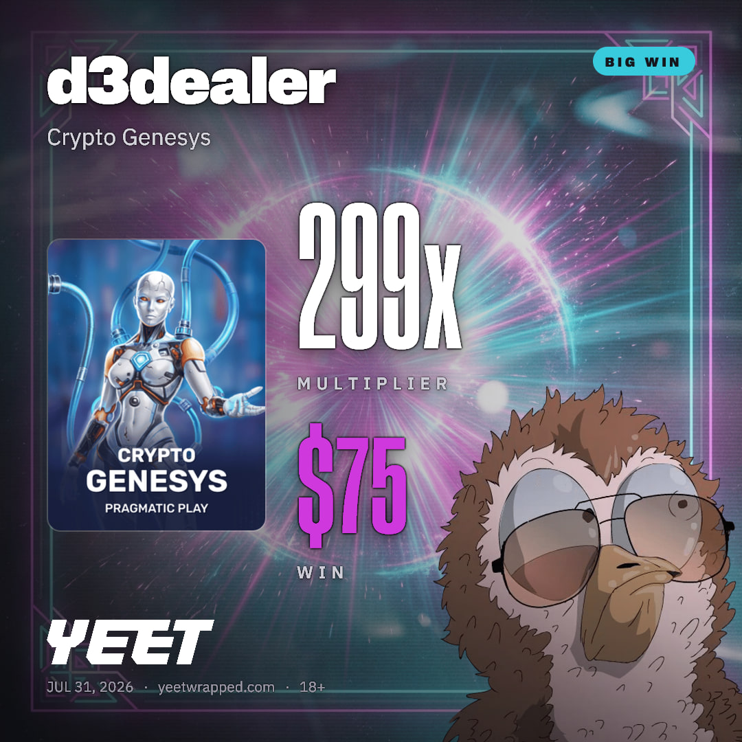 d3dealer hit 299.2x on Crypto Genesys