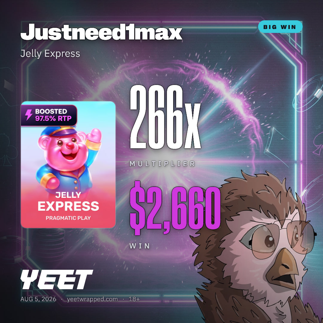 Justneed1max hit 266x on Jelly Express