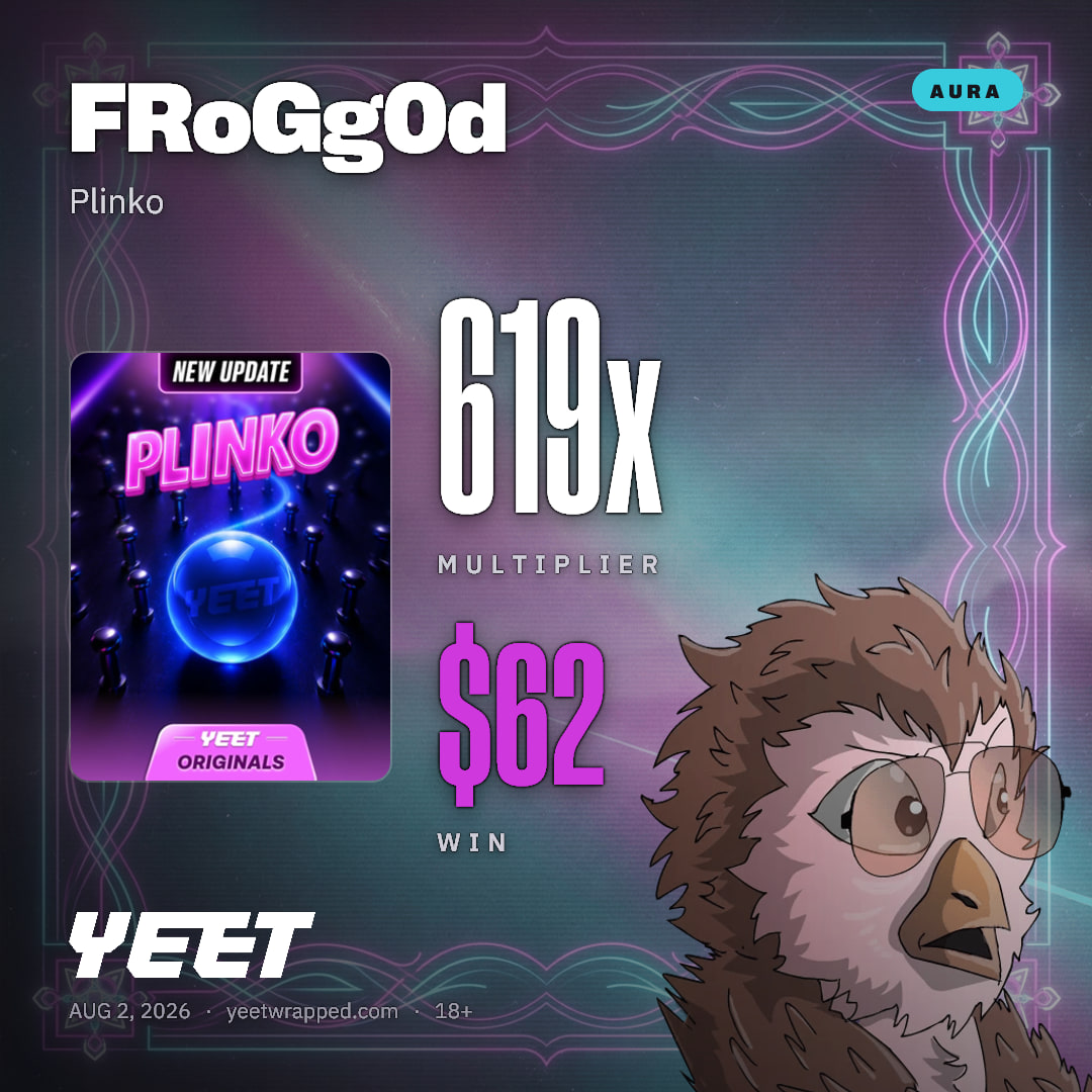 FRoGg0d hit 619x on Plinko