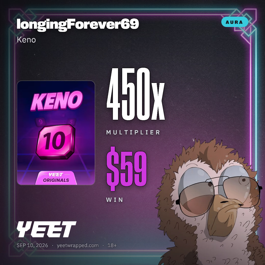 longingForever69 hit 450x on Keno