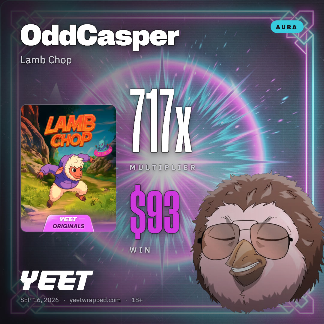 OddCasper hit 717.1x on Lamb Chop