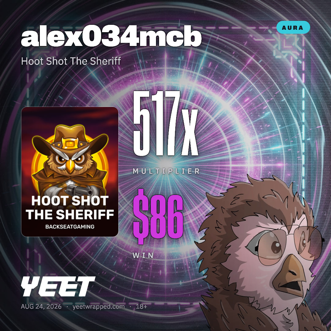 alex034mcb hit 516.5x on Hoot Shot The Sheriff