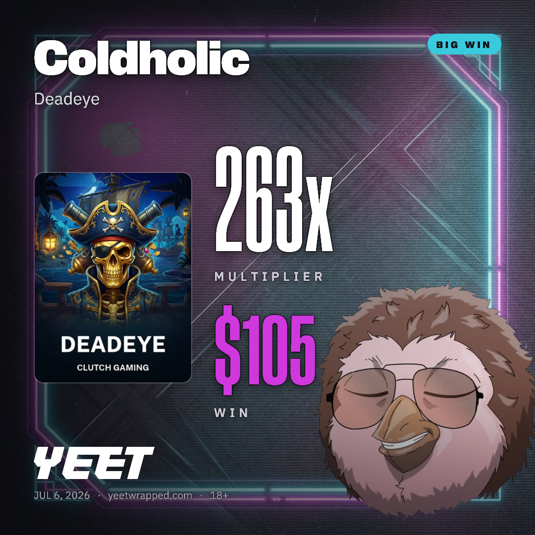 Coldholic hit 262.5x on Deadeye