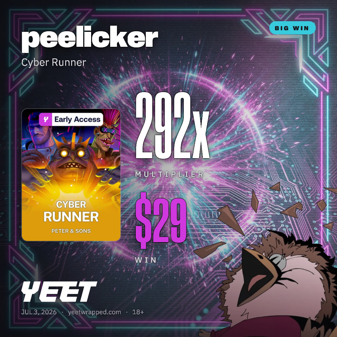 peelicker hit 291.6x on Cyber Runner