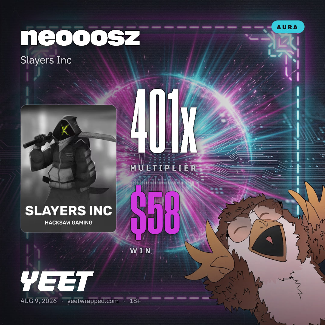 neooosz hit 400.6x on Slayers Inc